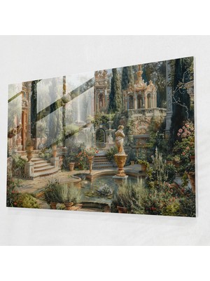 Popcasso Barok Tarzı Cam Tablo ile Şık Duvar Dekorasyonu