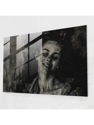 Popcasso Modern Sanat Cam Tablo - Caravaggio Tarzı Yöntem ile Yaratılmış Cam Tablo