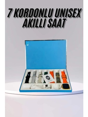 Calperia Akıllı Saat Unisex Akıllı Saat Çoklu Kordon Seçeneği Çelik Kordon Plastik Kordon