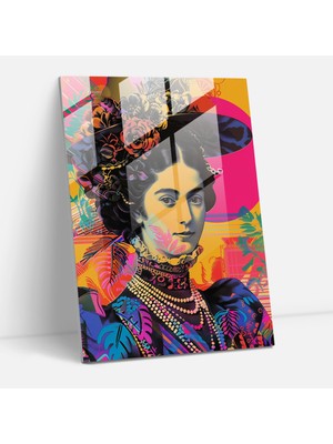 Popcasso Klasik Pop Sanat Cam Tablo - Klasikleşme ve Pop Sanatını Bir Araya Getirerek Modern Sanatı Yansıtan Tasarım.