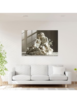 Popcasso Klasik Ev Dekorasyonu Rönesans Heykeli Cam Duvar Tablosu