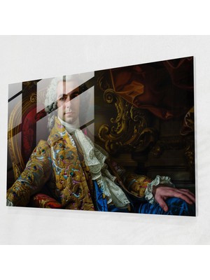 Popcasso Klasik Cam Tablo Asil Figür ile Duvar Dekorasyonu