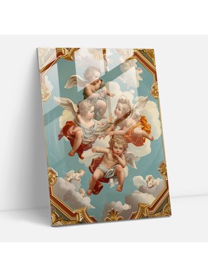 Popcasso Klasik ve Pop Sanat Temperli Cam Tablo - Rönesans Resimleri ile Zarif Dekorasyon