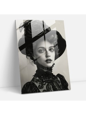 Popcasso Klasik Zarafet Cam Tablo - Klasizm ve Popart Stilinde Modern Sanat Büyüsü