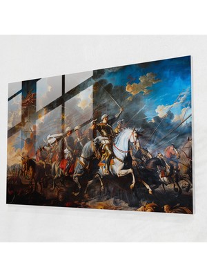 Popcasso Barok Tarzı Boyama Cam Duvar Tablosu - Sanat Eseri ile Şık Duvar Dekorasyonu