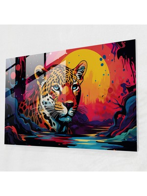 Popcasso Pop Art Jüpiter Cam Tablo - Dünya Modern Sanat Temasıyla Ev Dekorasyonu