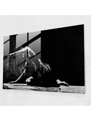 Popcasso Caravaggio Tarzı Cam Duvar Tablosu - Modern Sanat Temalı Cam Tablo
