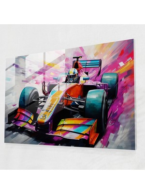Popcasso Formula 1 Cam Duvar Tablosu