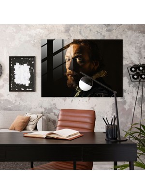 Popcasso Caravaggio Tarzı Cam Tablo Ev Dekorasyonu