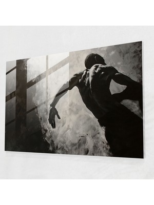 Popcasso Caravaggio Tarzı Temperli Cam Tablo - Modern Sanat Temalı Duvar Dekoru