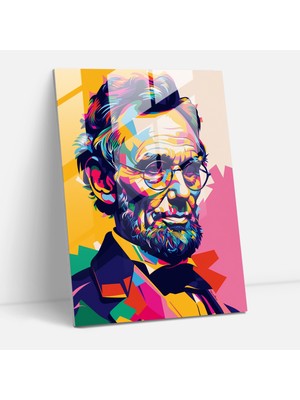 Popcasso Tarihi Figür Temperli Cam Tablo - Klasikizm ve Pop Art Uyumunu Yakalayın Modern Sanat Deco ile Eğlenceli Bir Atmosfer Yaratın