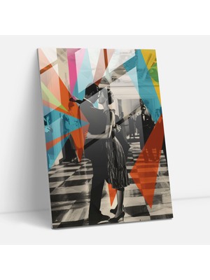 Popcasso Klasik Pop Sanat Cam Tablo - Klasik ve Pop Sanatın Buluşması, Modern Sanat ile Duvar Süsleme Için Ideal Seçim