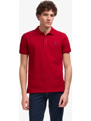U.s. Polo Assn. Erkek Bordo Tişört Basic 50322304-VR014