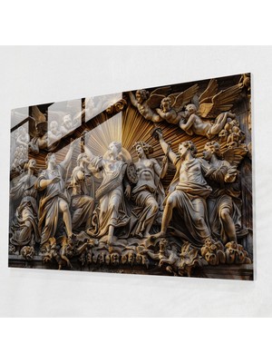 Popcasso Mitolojik Tanrılar Temalı Cam Duvar Tablosu, Klasik ve Modern Sanatın Buluştuğu Özgün Dekorasyon Seçeneği