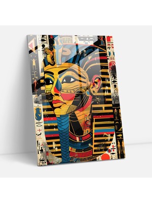 Popcasso Klasik ve Pop Art Temalı Temperli Cam Tablo - Modern Sanat Duygusu ile Cam Sanatı Birleşimi