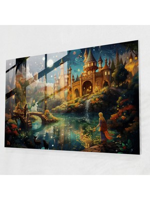 Popcasso Masalsı Burçlar Cam Tablosu - Burçlar Temalı Ev Dekorasyonu Cam Tablo