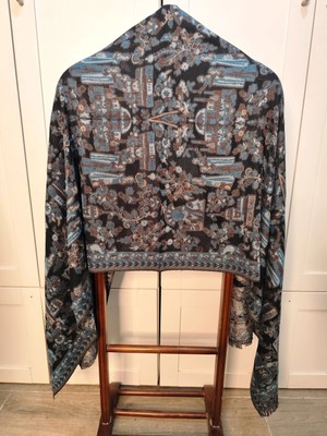 Çift taraflı Kaşmir İpek Pashmina Şal & Eşarp