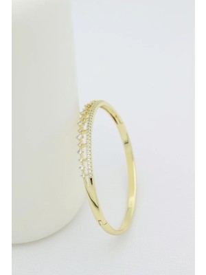 Xuping Jewelry Stil Incisi/xupıng Jewelry Sofia Zirkon Taşlı Kelepçe