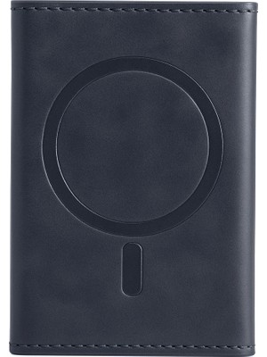 Vintessy Joko Tema Magsafe Deri Kartlık - Lacivert