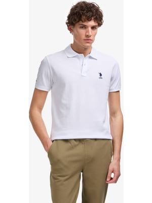 U.s. Polo Assn. Erkek Beyaz Tişört Basic 50322304-VR013