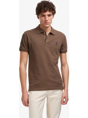 U.s. Polo Assn. Erkek Kahverengi Tişört Basic 50322304-VR029