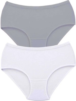 Ethab Ticaret 2 Adet Tutku Kadın Yüksek Bel Bato Kalın Lastik Külot S10