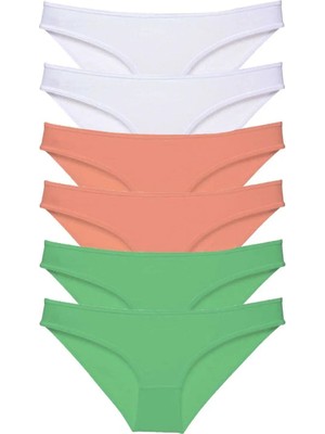 Ethab Ticaret 6 Adet Süper Eko Set Likralı Kadın Slip Külot 550