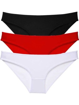 Ethab Ticaret 3 Adet Süper Eko Set Likralı Kadın Slip Külot 535