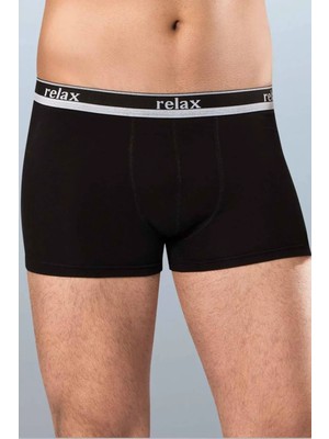 Ethab Ticaret Relax Pamuklu Esnek Erkek Boxer Siyah - 1268A