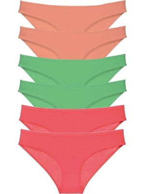 Ethab Ticaret 6 Adet Süper Eko Set Likralı Kadın Slip Külot 549