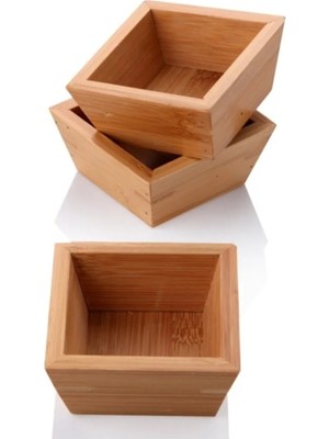 Ethab Ticaret Bambu Sunum Kare Çerezlik 1 Adet ROYALEKS-PS10