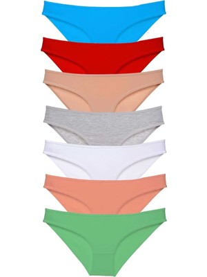 Ethab Ticaret 7 Adet Süper Eko Set Likralı Kadın Slip Külot Set 4