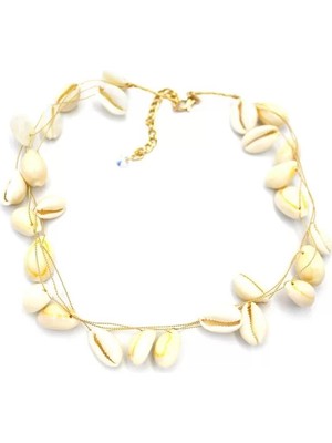 Ethab Ticaret Deniz Kabuğu Kolye - Beyaz