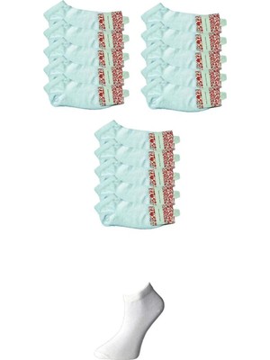 Ethab Ticaret Beyaz Kadın Bilek Çorap 15 Çift