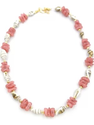 Ethab Ticaret Deniz Kabuğu Kolye - Nar Çiçeği