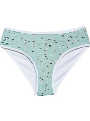 Ethab Ticaret Pamuklu Geniş Kenarlı Likralı Desenli Bato Kadın Külot Desen 3