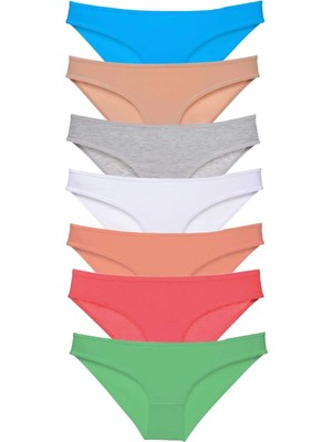 Ethab Ticaret 7 Adet Süper Eko Set Likralı Kadın Slip Külot Set 6