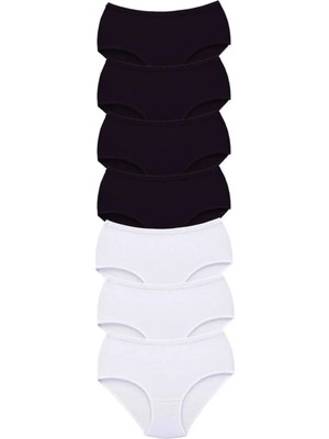 Ethab Ticaret 7 Adet Tutku Kadın Yüksek Bel Bato Kalın Lastik Külot S4