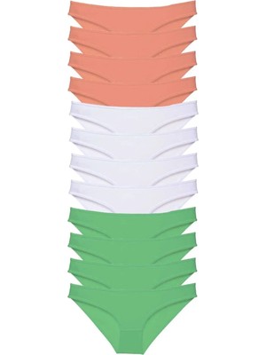 Ethab Ticaret 12 Adet Süper Eko Set Likralı Kadın Slip Külot 510