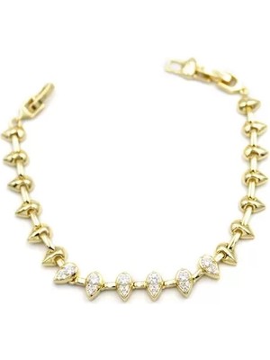 Ethab Ticaret Damla Taşlı Bileklik - Altın