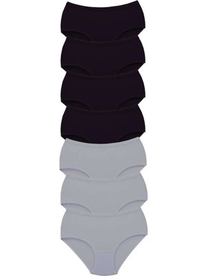 Ethab Ticaret 7 Adet Tutku Kadın Yüksek Bel Bato Kalın Lastik Külot S3