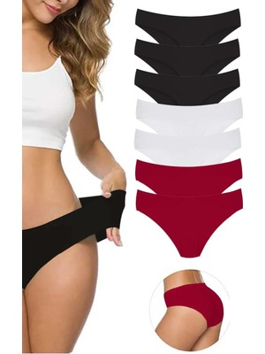 Ethab Ticaret 7 Adet Kadın Dikişsiz Lazer Kesim Esnek Iz Yapmayan Külot S8