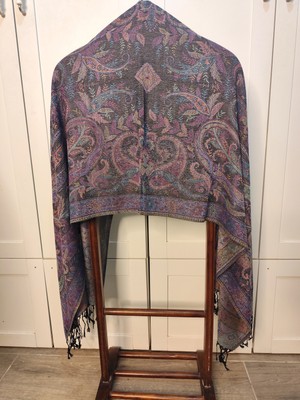 Çift taraflı Kaşmir İpek Pashmina Şal & Eşarp