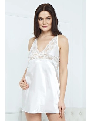 Ethab Ticaret Kadın Şık Saten Gecelik Takım 3527 - Royaleks