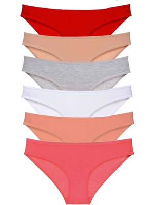 Ethab Ticaret 6 Adet Süper Eko Set Likralı Kadın Slip Külot Renk 5