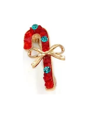 Ethab Ticaret Fiyonklu Yılbaşı Şekeri Broş - Altın