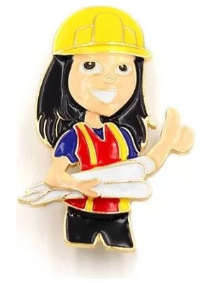 Ethab Ticaret Mimar Broş - Çok Renkli