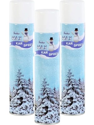Ethab Ticaret 3 Adet Max Kar Köpüğü Spreyi, Eriyen Kar Taneleri, Parti Köpük Karı Yapar Kar Yağdıran Spre