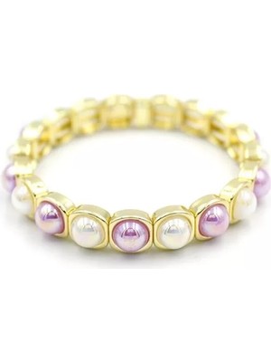 Ethab Ticaret Lastikli Taşlı Bileklik - Çok Renkli