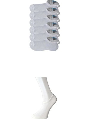 Ethab Ticaret Beyaz Erkek Görünmez Çorap 6 Çift